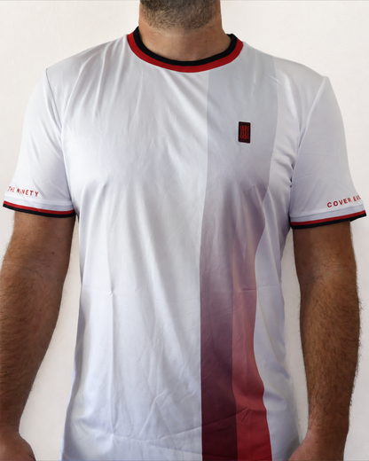 Ghost White football training shirt front detail